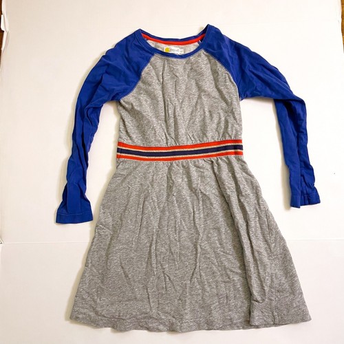 Mini Boden Johnnie B Boden Girls Blue Gray Long Sleeve Dress, Size 11/12 - Picture 2 of 5