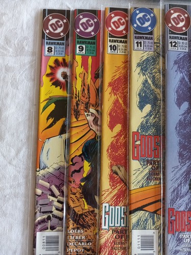 DC Comic Hawkman Lot Of 14 Issue #1-13+ 0 New In Plastic Sleeves '93-'94 Vintage - Picture 5 of 9