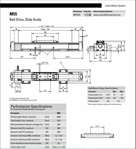 Thomson Belt Drive Actuator 3860mm stroke - Picture 5 of 5