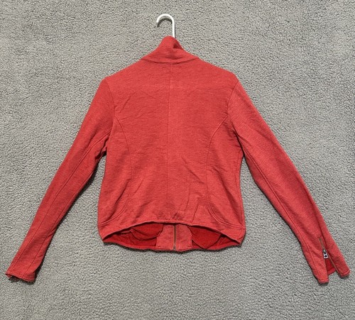 Lucky Brand Jacket Women's Size Large Red Full Zip Pockets Casual Preppy - Picture 2 of 7