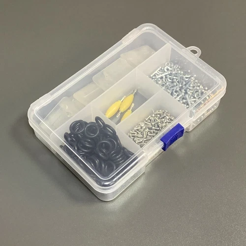 Gi Joe part  Repair Box 100 T Hook 100 O-Rings 200 Screws & 10 Stand & 4 tool