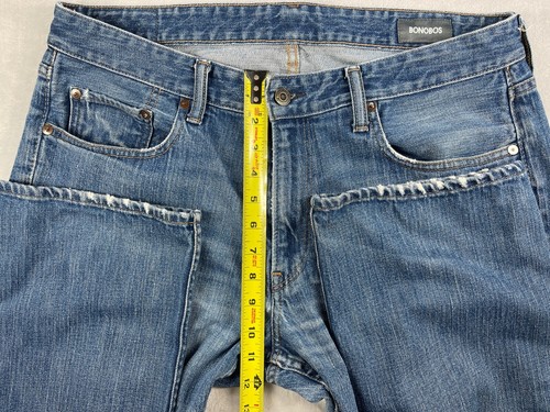 Bonobos The Blue Jean Jeans 36x34 Men Blue Cotton Elastane Lightly Distressed - Picture 4 of 14