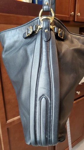 Polo Ralph Lauren Hobo Schultertasche schwarz Leder extra groß - Bild 5 von 17
