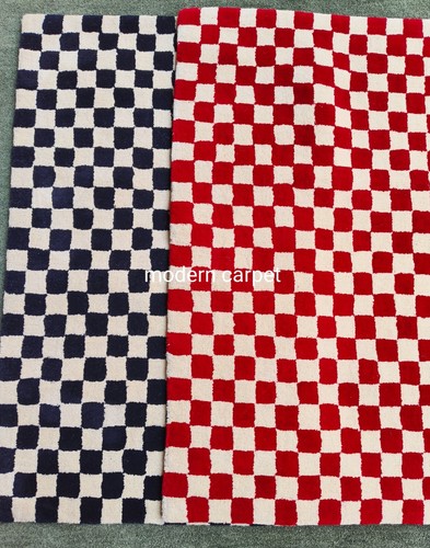 Chess Rugs Handmade Hand Tufted 100% Woolen For kids Home Decoration - Picture 7 of 9