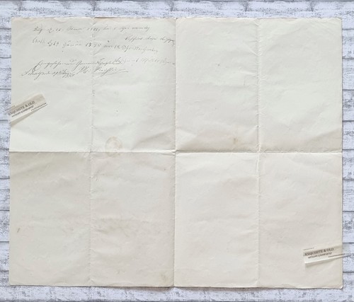 1855 Transportbefehl Dokument Schriftstück Cantons Polizei Zug Handschrift alt - Picture 2 of 4