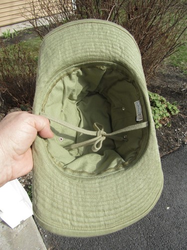 A&K Bush Hat Safari Hat ABERCROMBIE & KENT Snaps KHAKI TAN COLPRO 7 1/2” VINTAGE - Picture 7 of 9