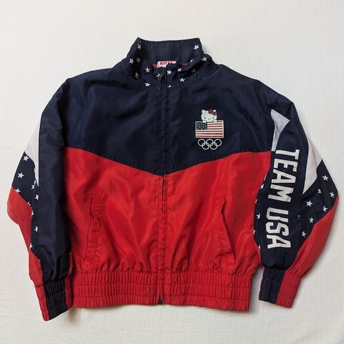 Hello Kitty x Team USA Youth Girls Track Jacket Windbreaker Olympics Size S - Picture 1 of 14