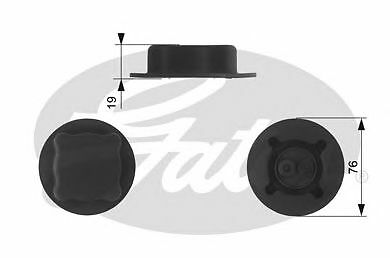 GATES RADIATOR CAP for VOLVO 740 Break 2.3 GLE 1984-1987 - Picture 2 of 8