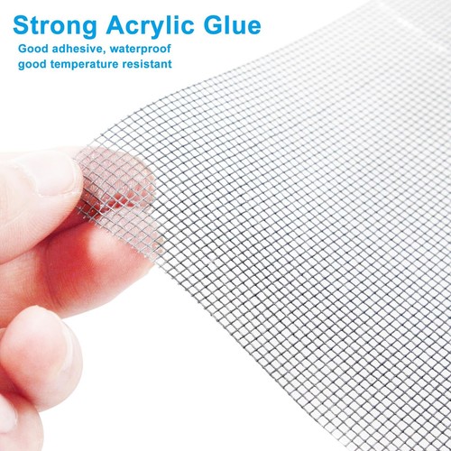 32Pcs Window Screen Repair Kit, 5" x 7" Self-Adhesive Screen Door Mesh Repair... - Picture 3 of 5