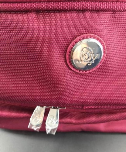 JOY Mangano Burgundy Luggage Tote - Picture 3 of 5