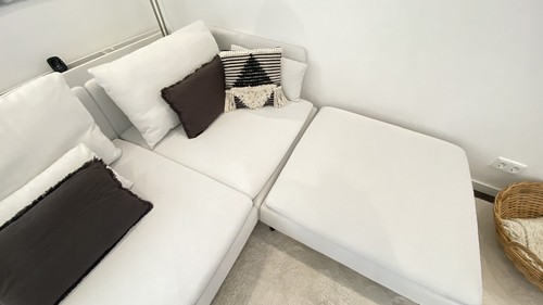 Ikea SÖDERHAMN Ecksofa 4-sitzig, mit Blekinge weiß Bezug - Bild 6 von 9