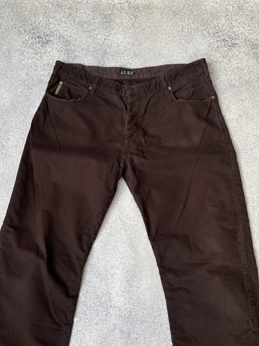 Vintage Armani Jeans Brown Streetwear Pants - Picture 5 of 18