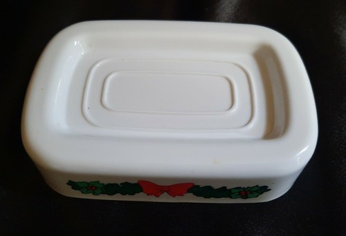 Vintage Walt Disney Holiday Mickey & Minnie Toothbrush Holder, Tumbler Soap Dish - Picture 5 of 9