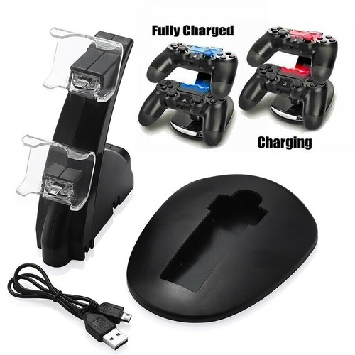 For PS4 PlayStation4 Controller Dual USB Charger LED Dock Station Charging Stand - Picture 2 of 10