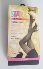 SPANX Star Power Center Stage Patterned Shaping Tights Black Noveau Size D NEW!