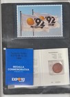 Expo 92 Seville Postcard and Commemorative Medal Year 1992 (HA-643)