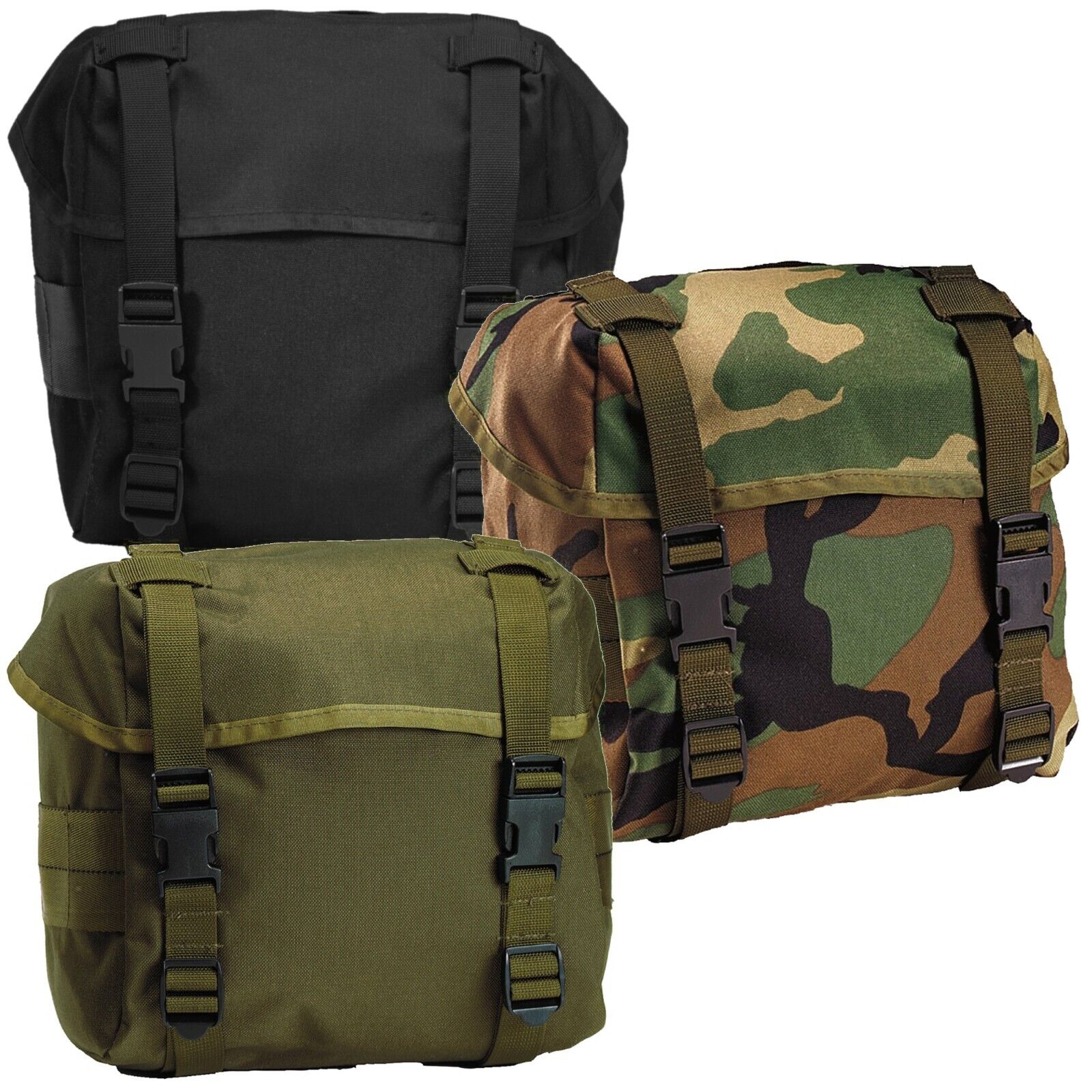 Butt Packs - G.I. Type Enhanced Nylon Butt Packs - OD, Black,Camo Nylon  Buttpack