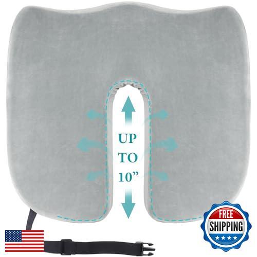 Sciatica Pain Relief Pillow Cushion for Office Chairs,10-Inch Extended U-Cuto - Bild 1 von 5