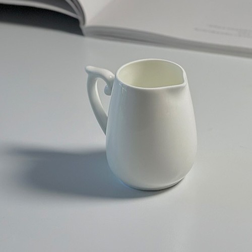 Bone China Milk offres Jug Work Baby Ceramic with Handle Syrup Pitcher