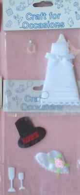 Basteln für Anlässe Verzierungen, 3 verschiedene Packungen Hochzeitstag