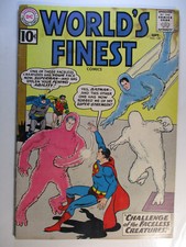 World's Finest #120, Superman, Batman, Faceless Creatures, VG, 4.0, OWW Pages