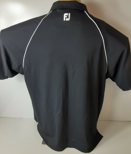 Footjoy Golf Men's Polo Black Size XL - Picture 2 of 4