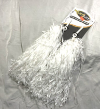 Sunlite Pom Pom Bicycle Streamers - White Girls Bike