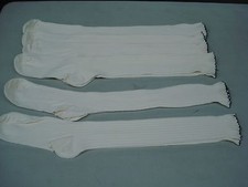 NWOT Hue Thin Comfort Top Rib Knee High Socks One Size 6 Pair Ivory Nice 28D