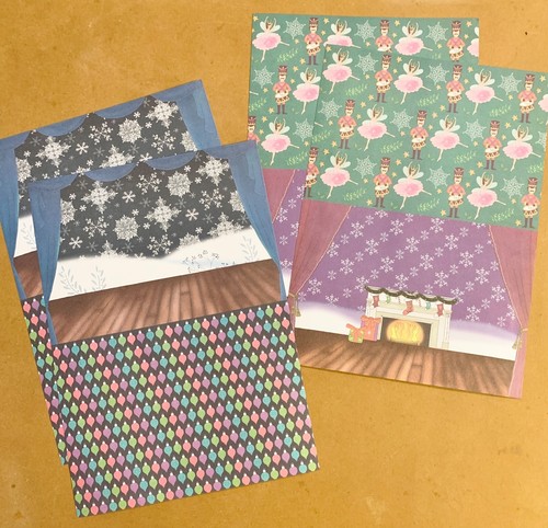 Kit de Tarjetería Cascanueces - Cartulina, Papel, Puntos de Enfoque + 9 Estampillas Cascanueces - Imagen 4 de 5