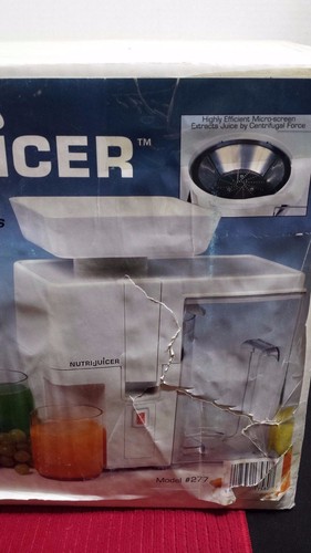 Nutri Juicer 277 Powerful Juice Extractor ~ New In Box!! - Picture 2 of 6