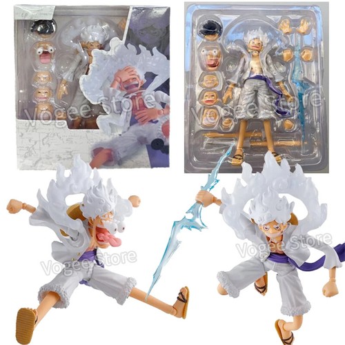 Figura de acción One Piece Monkey D Luffy Gear 5 Sun God Nika Luffy PVC - Imagen 7 de 19