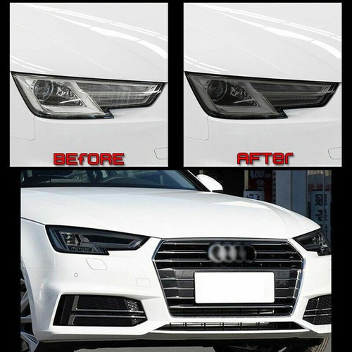 LH+RH Smoke TPU Headlights Protective Precut Film Sticker Cover For BMW 7 series - Picture 2 of 10