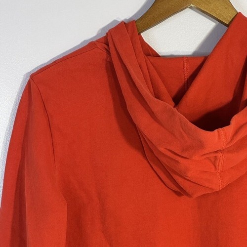 Tommy Hilfiger Denim Lightweight Hooded Sweatshirt Women Size PS Red Long Sleeve - Picture 14 of 15