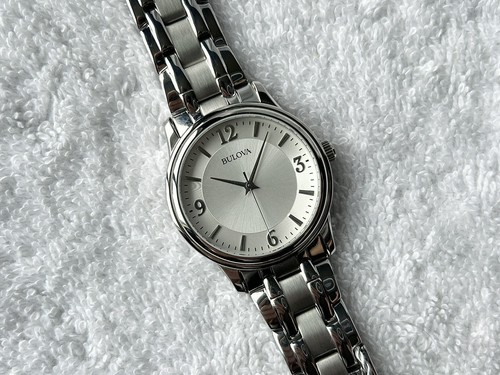 Modern Bulova Corporate Classic Stainless Steel Quartz Tag, Manual, and Box - Picture 4 of 10