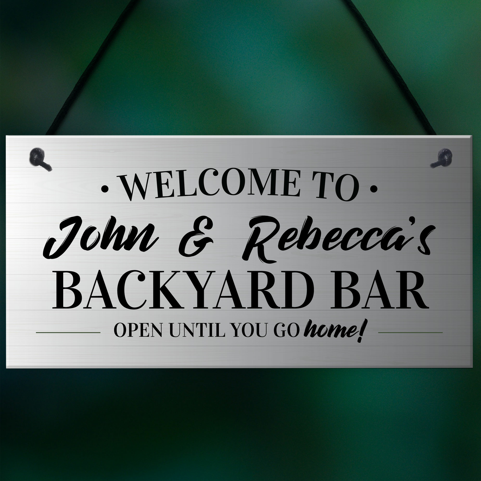 Personalised Garden Sign Backyard Bar Plaque Home Decor Gift Home Bar Signs eBay
