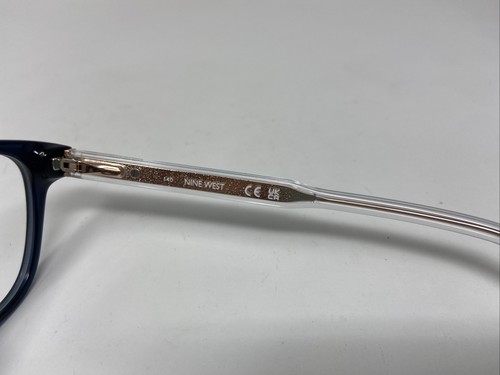 NINE WEST EYEWEAR NW5216 415 52/16/140 BLUE CRYSTAL FLEX HINGE EYEGLASSES !M87 - Picture 7 of 8