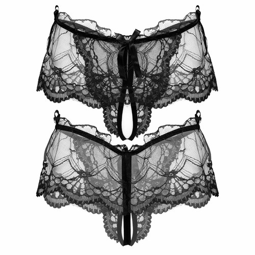 Freebily Men's Crotch-less Underpants Sissy Underwear See-Through Mesh AU - Picture 186 of 198