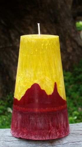 220hr HOT BAKED APPLE PIE Bakery Foodie Scented CONE CANDLE Bright Green or Red - Picture 6 of 12