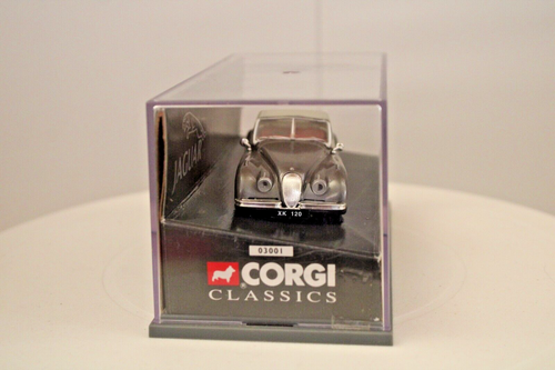 Corgi Classics 1:43s - #03001 Jaguar XK 120 Soft Top - Gunmetal Grey - Picture 2 of 7