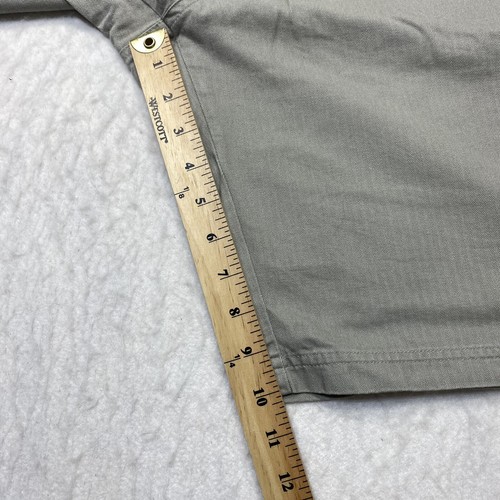 Da Hui Shorts Mens Khaki Chino Flat Front Pockets Zipper Cotton Casual Size 36 - Picture 6 of 10
