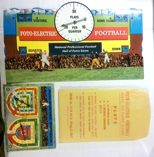 1971 Cadaco FOTO-ELECTRIC FOOTBALL Professional HALL of FAME Game WORKS - NICE! - Picture 9 of 16
