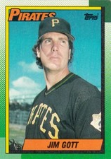 1990 Topps Baseball Card #292 Jim Gott 