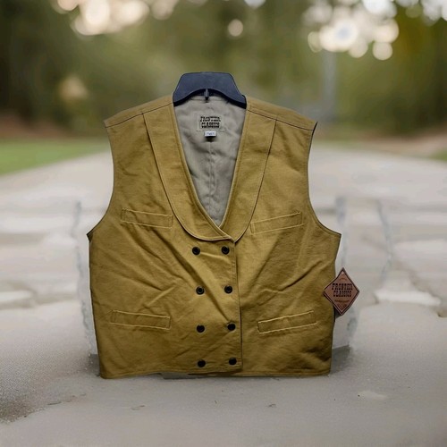 New Wt Frontier Classics Vest Mens XL Brown Western Classics  Cotton - Picture 1 of 15