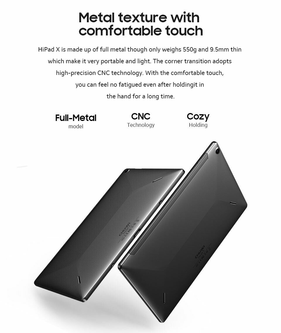 CHUWI HiPad Hi10 UBook X/Plus Tablet/Laptop 2 in 1 Stylus 4/6/8GB+128/256 GB PC - Picture 5 of 48