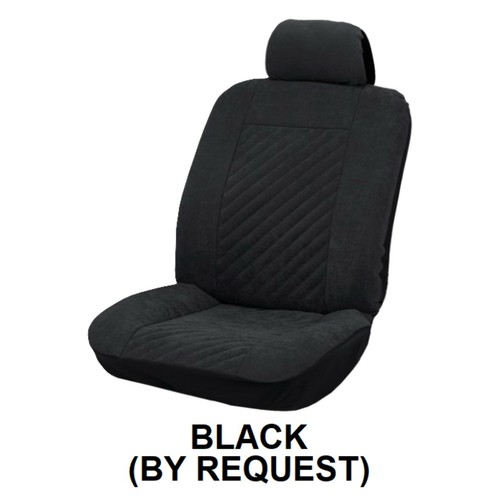 SINGLE EMBOSSED MICROFIBRE SEAT COVER FOR TOYOTA COASTER - Picture 3 of 3