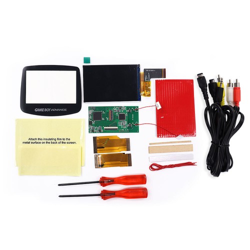 Versión de TV Drop in 3.0" 10 Niveles Brillo Kit LCD IPS + Carcasas Precortadas para GBA - Imagen 12 de 32