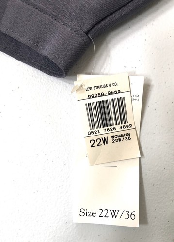NWT Levi's Hidden Fit Women's Skirt Size 22/36W Solid Gray - Bild 4 von 5