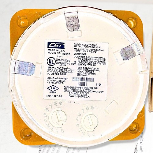 EST 2551F NEW EDWARDS EST 2251F PHOTOELECTRIC DETECTOR Can Replace Fast Ship - Picture 2 of 3