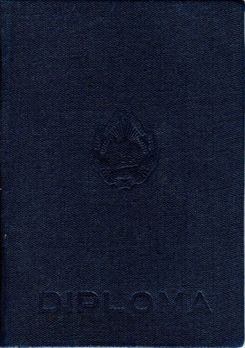 Rumänien, 1954, Vintage Abschlusszeugnis / Diplom - Medizinisch-Pharmazeutisch - Bild 1 von 3