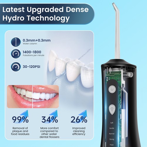 Cordless Water Flosser Dental Oral Irrigator Travel Teeth Cleaner Floss Pick US - Picture 12 of 19